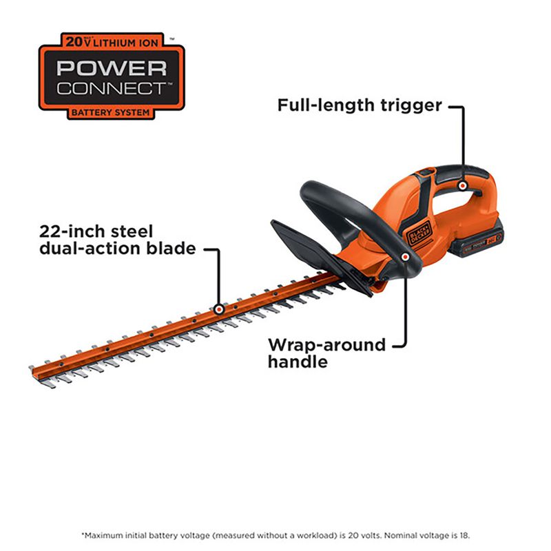 Black & Decker - 20V 22 Lithium Hedge Trimmer