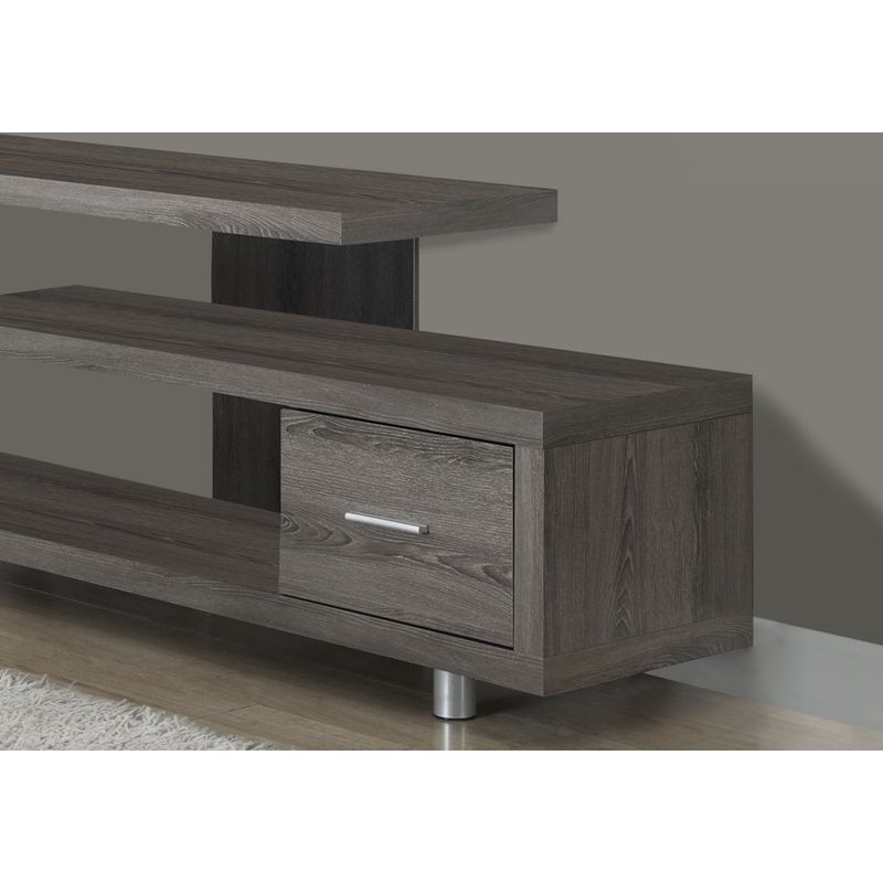 TV Stand/ 60 Inch/ Console/ Media Entertainment Center/ Storage Cabinet/ Living Room/ Bedroom/ Laminate/ Brown/ Contemporary/ Modern