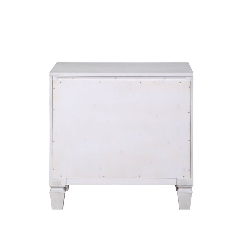 ACME Katia Nightstand, Rustic Gray & Weathered White Finish