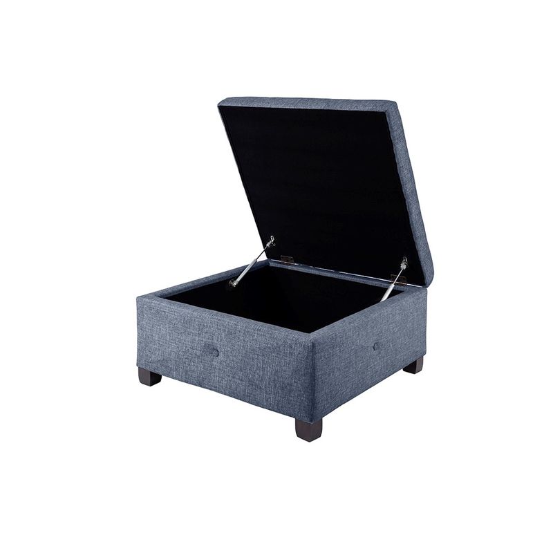 Penelope Square Blue Ottoman