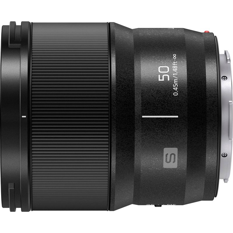 Panasonic - LUMIX S Series Camera Lens, 50mm F1.8 L-Mount Lens for Mirrorless Full Frame Digital Cameras, S-S50 - Black