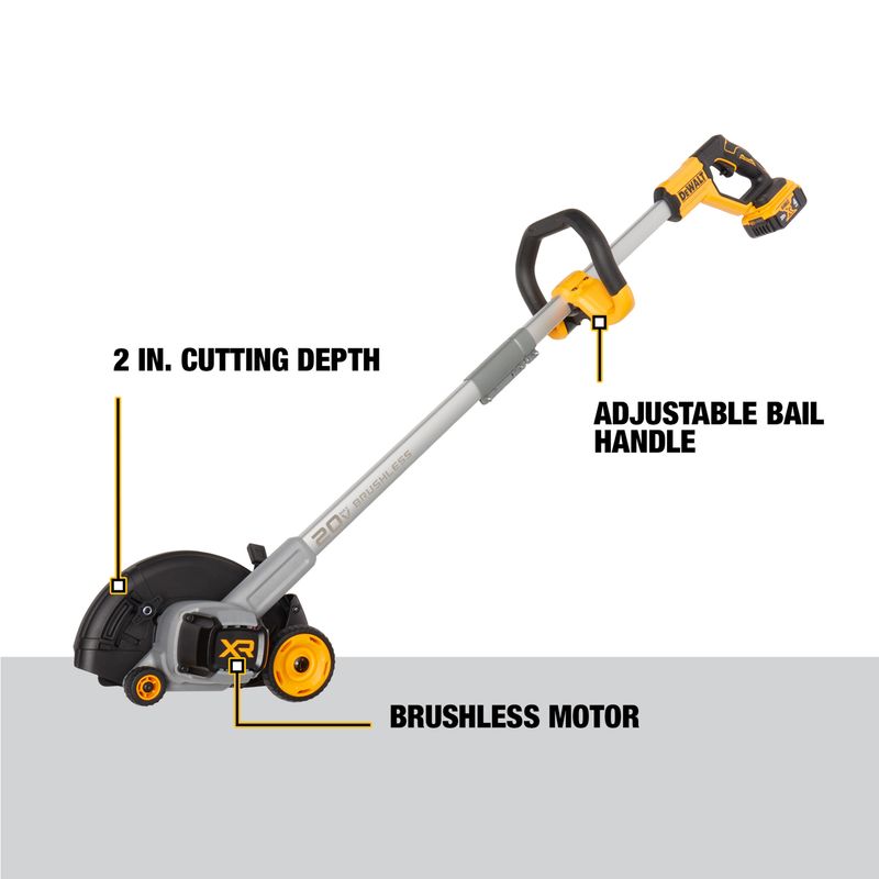 DeWalt - 20V MAX Brushless Cordless Edger Kit w/ 20V 4.0Ah Battery