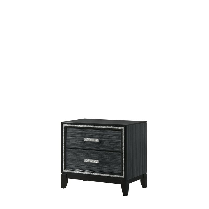 ACME Haiden Nightstand, Weathered Black Finish