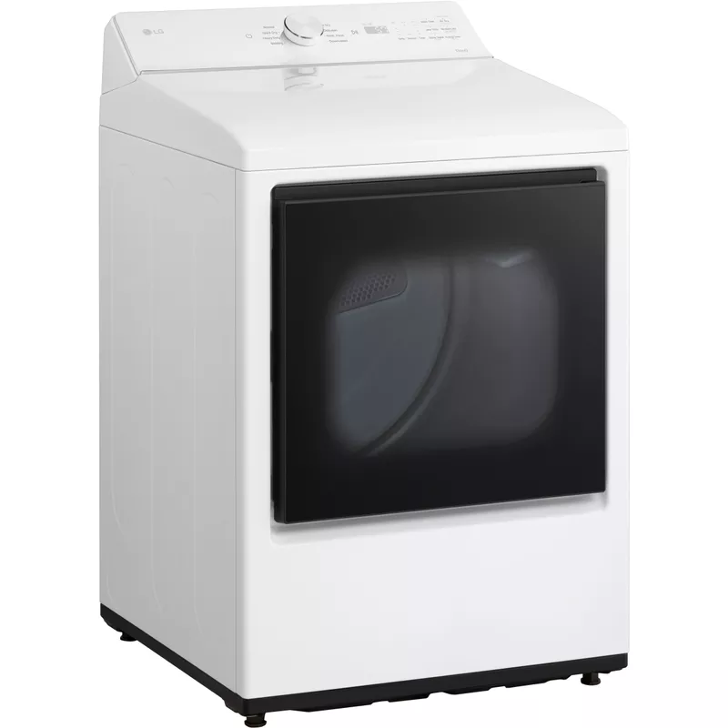 LG 7.3-cu. ft. Ultra Large Capacity Smart Gas Dryer in White