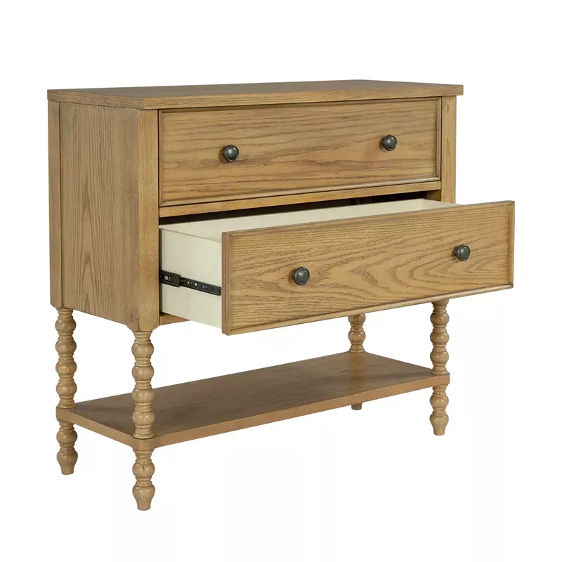 Natural 2 Drawer Accent Chest