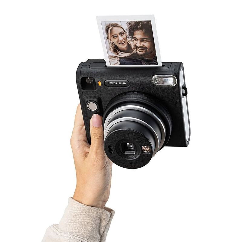 Fujifilm - INSTAX SQUARE SQ40 Instant Film Camera - Black