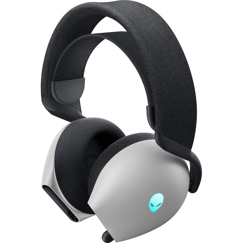 Alienware - Dual Mode Wireless Gaming Headset for Xbox, PlayStation and Switch - Lunar Light