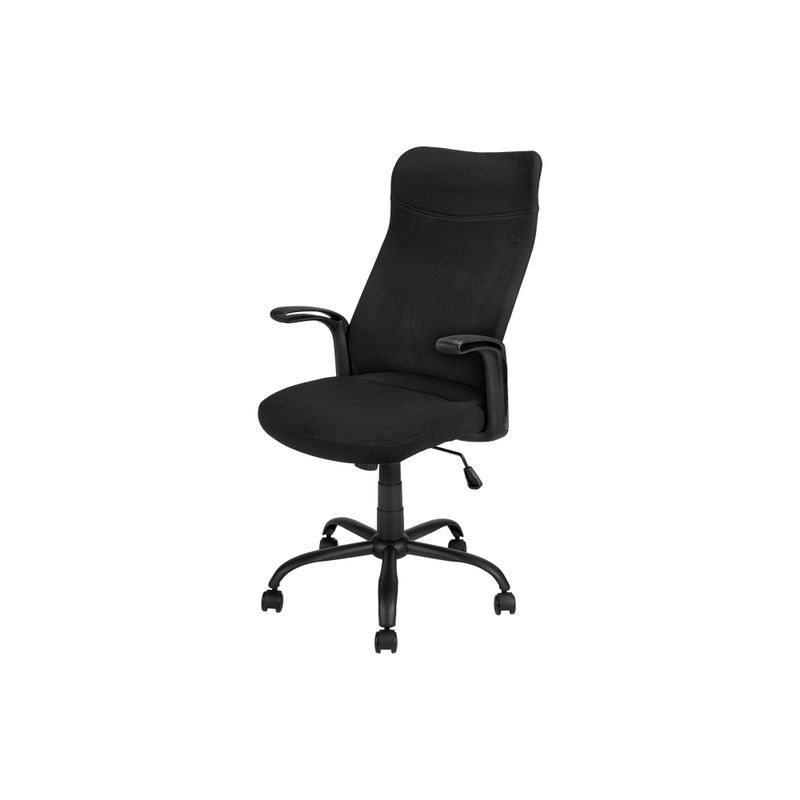 Office Chair/ Adjustable Height/ Swivel/ Ergonomic/ Armrests/ Computer Desk/ Work/ Metal/ Mesh/ Black/ Contemporary/ Modern