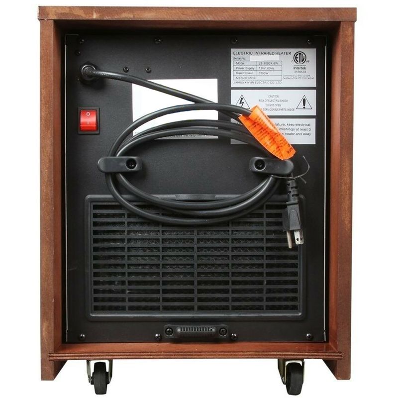 Lifesmart 6 Element Wood Cabinet Infrared Heater