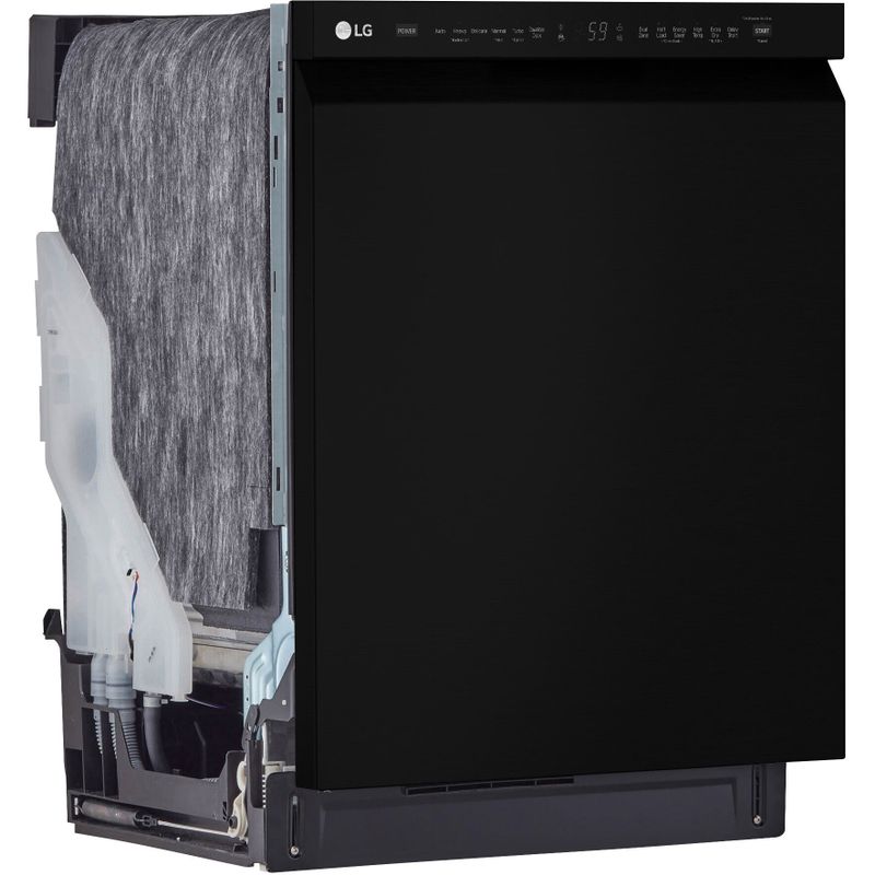 LG Front Control Dishwasher with QuadWash and 3rd Rack in Smooth Black