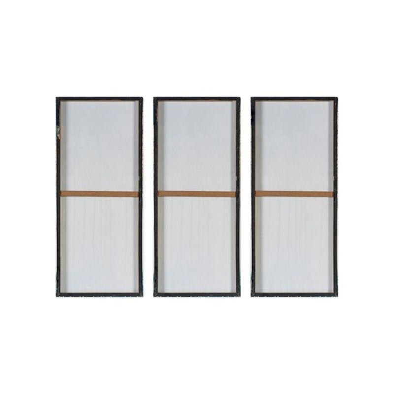 Midnight Forest Gold Foil Abstract 3-piece Canvas Wall Art Set