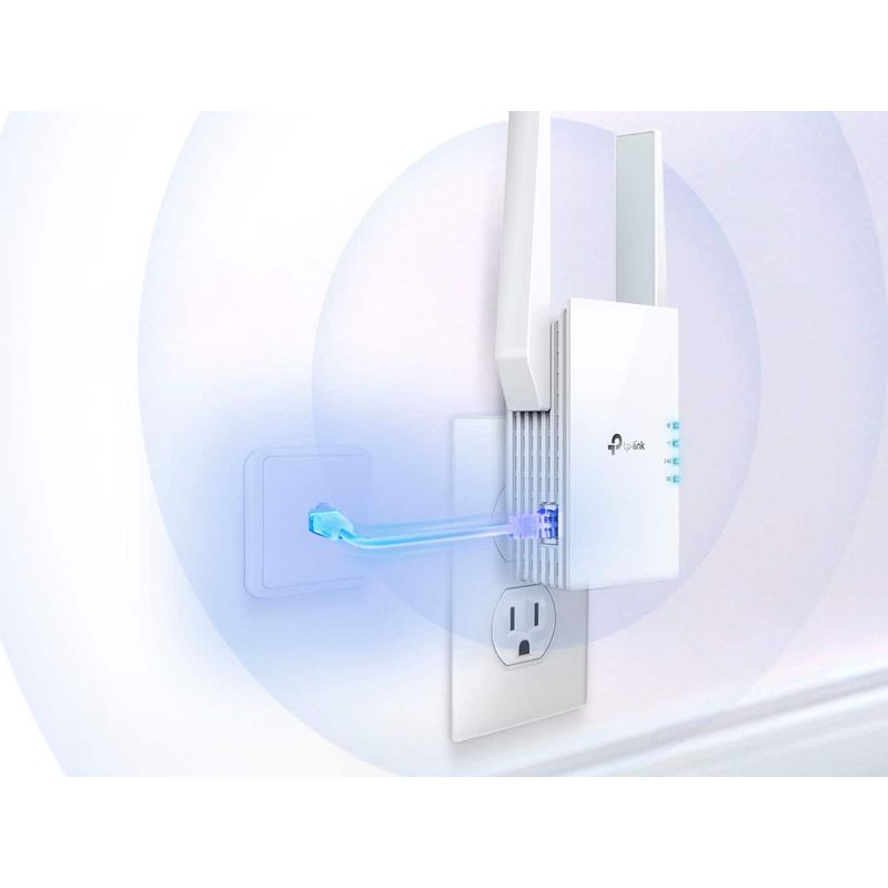 TP-Link - AX3000 Dual-Band Wi-Fi 6 Range Extender - White