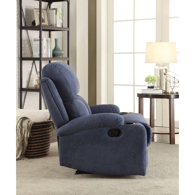 ACME Rosia Motion Recliner, Blue Velvet