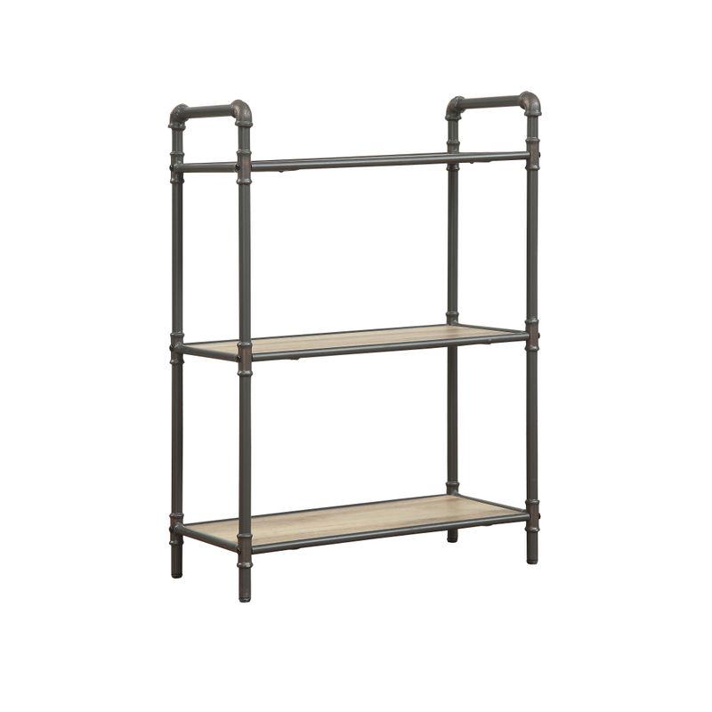 Rent to own ACME Itzel Bookshelf, Antique Oak & Sandy Gray