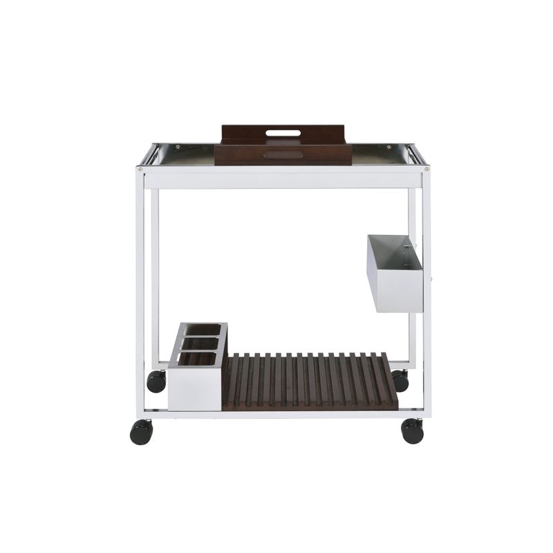 ACME Lisses Serving Cart, Chrome
