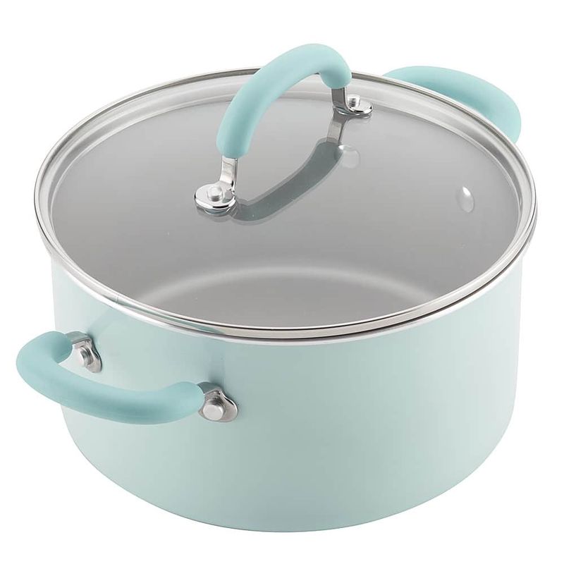 Rachael Ray - Create Delicious 13-Piece Cookware Set - Light Blue Shimmer