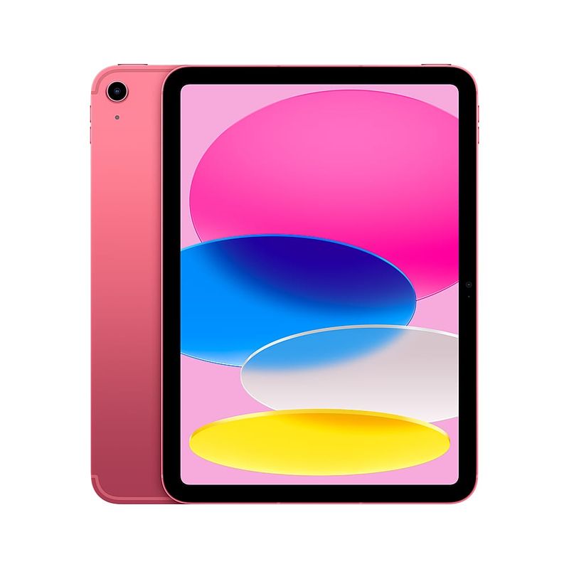 Apple - 10.9-Inch iPad - Latest Model - (10th Generation) with Wi-Fi + Cellular - 64GB - Pink (Unlocked)