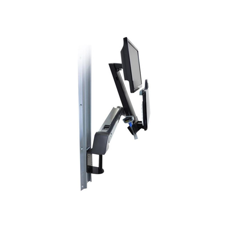 Ergotron StyleView mounting kit - for LCD display / keyboard / mouse / barcode scanner - polished aluminum