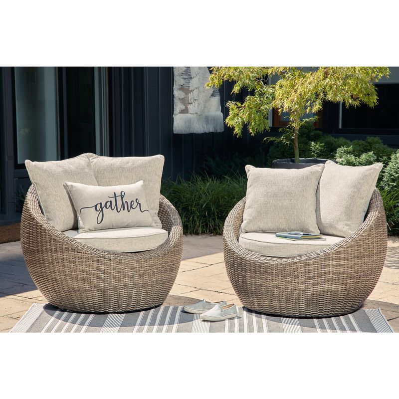 Danson Swivel Lounge with Cushion (Set of 2)