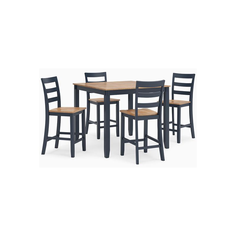 Gesthaven Counter Height Dining Table and 4 Barstools (Set of 5)