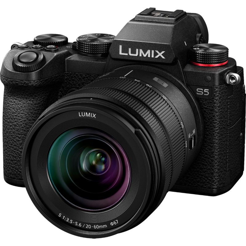 Panasonic - LUMIX S5 Mirrorless Full Frame Camera Body with 20-60mm F3.5-5.6 Lens - DC-S5KK - Black