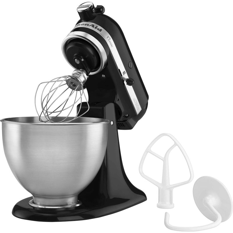 KitchenAid - Classic Series 4.5 Quart Tilt-Head Stand Mixer - K45SSOB - Onyx Black