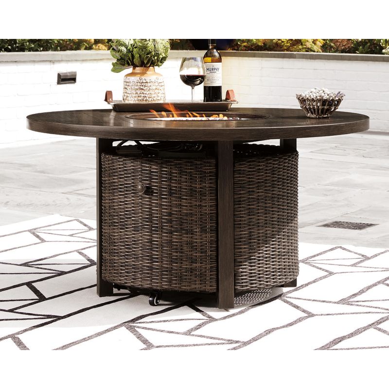 Paradise Trail Round Fire Pit Table
