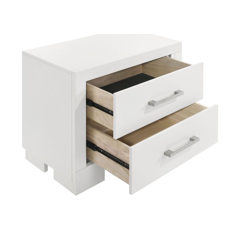 Jessica 2-drawer Nightstand White