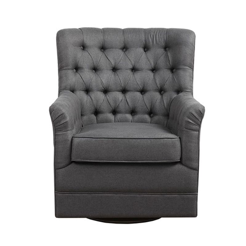 Gray Mathis Swivel Glider Chair