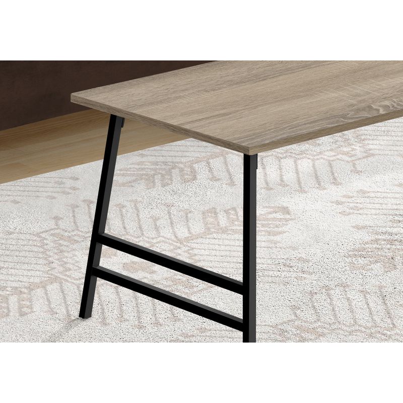 Coffee Table/ Accent/ Cocktail/ Rectangular/ Living Room/ 40"L/ Metal/ Laminate/ Brown/ Black/ Contemporary/ Modern