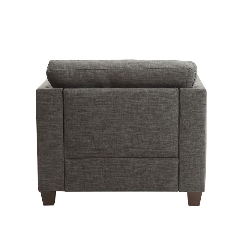 ACME Laurissa Chair w/3 Pillows, Light Charcoal Linen