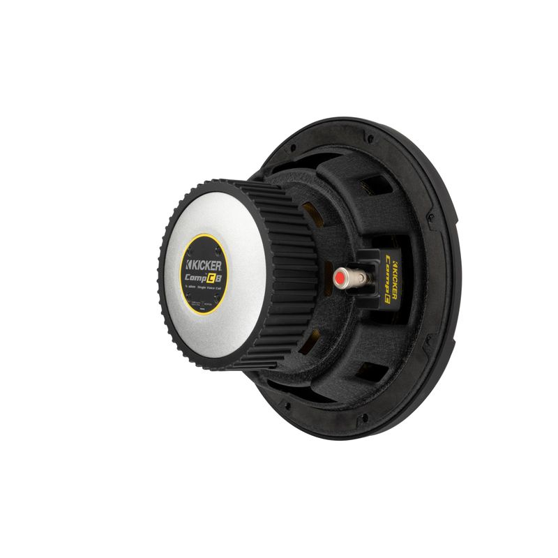 KICKER - CompC 8" Single-Voice-Coil 4-Ohm Subwoofer - Black