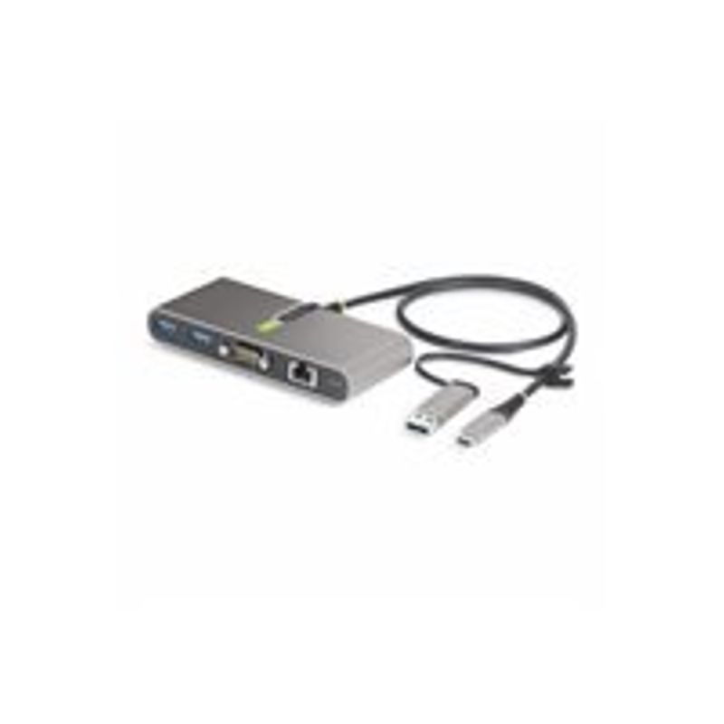 StarTech.com 2-Port USB-C/USB-A Hub with GbE and RS232 Serial 2x USB-A - hub - 2 ports