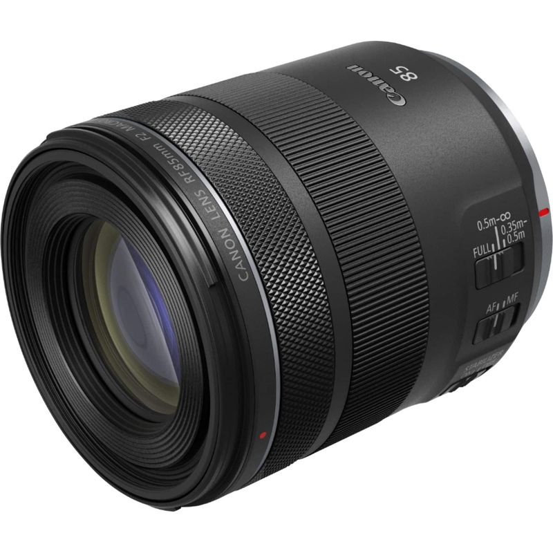 Canon - RF85mm F2 Macro IS STM Medium Telephoto Lensfor EOS R-Series Cameras - Black