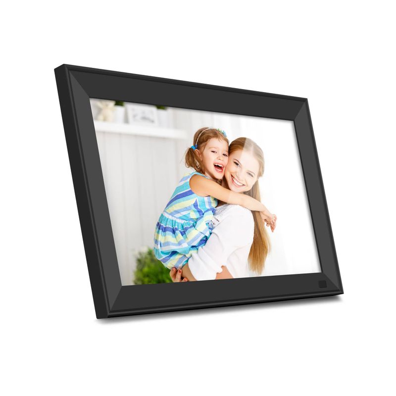 Aluratek - 15" Touchscreen LCD Wi-Fi Digital Photo Frame - Black