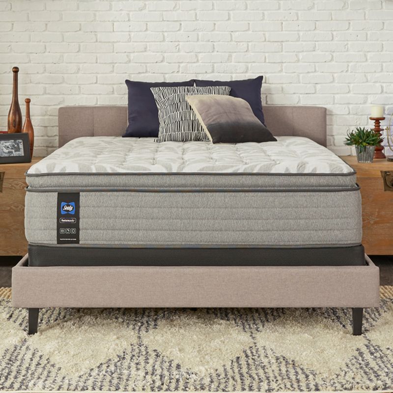 Sealy Posturepedic Spring Silver Pine Euro pillow top Medium Feel Mattress, Split California King