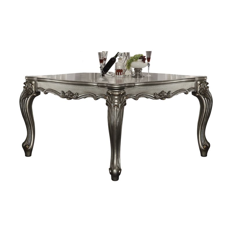 ACME Versailles Counter Height Table, Antique Platinum