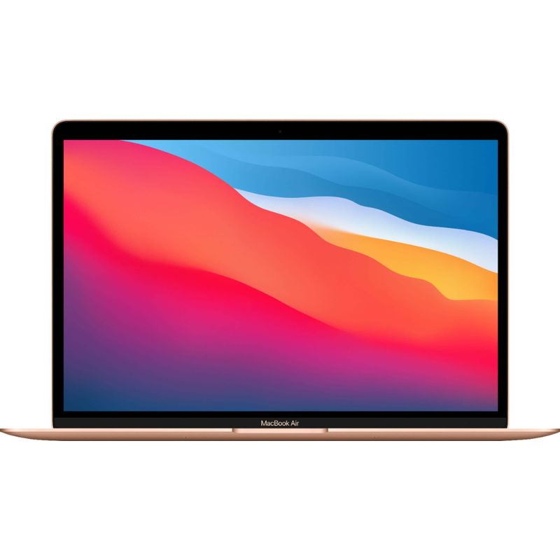 MacBook Air 13.3" Laptop Apple M1 chip 8GB Memory 256GB SSD (Latest Model) Gold (Black Sleeve Bundle)