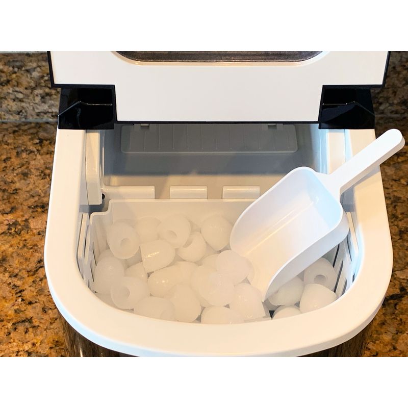 Magic Chef 27 lb. Silver Countertop Ice Maker