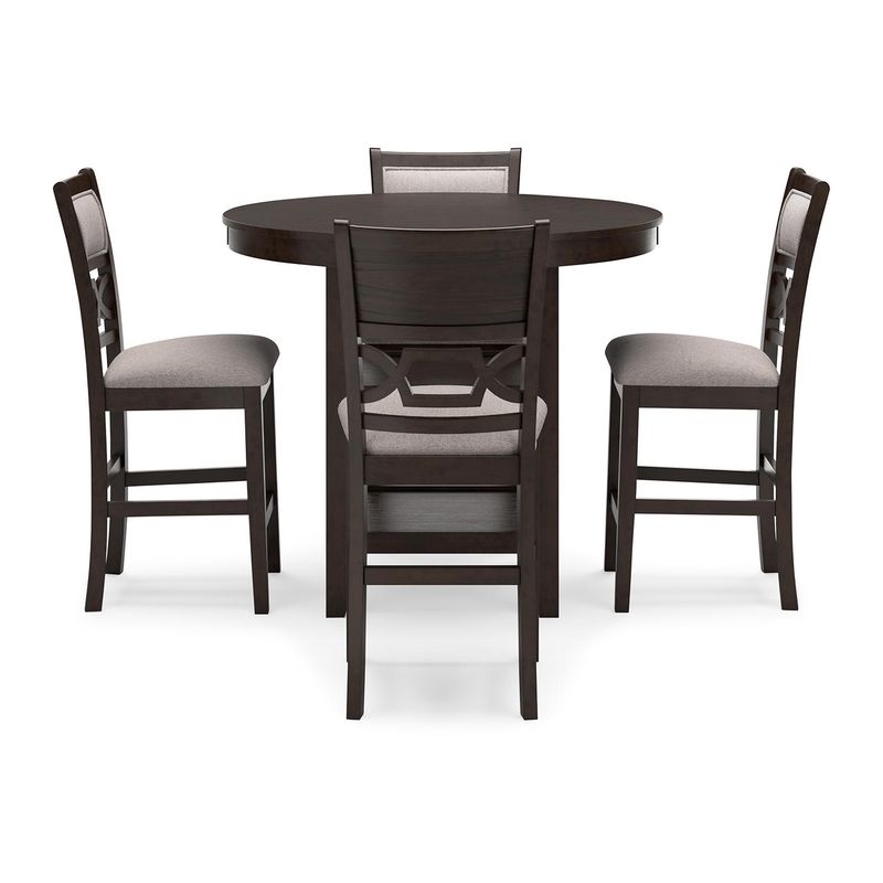 Langwest Counter Height Dining Table and 4 Barstools (Set of 5)