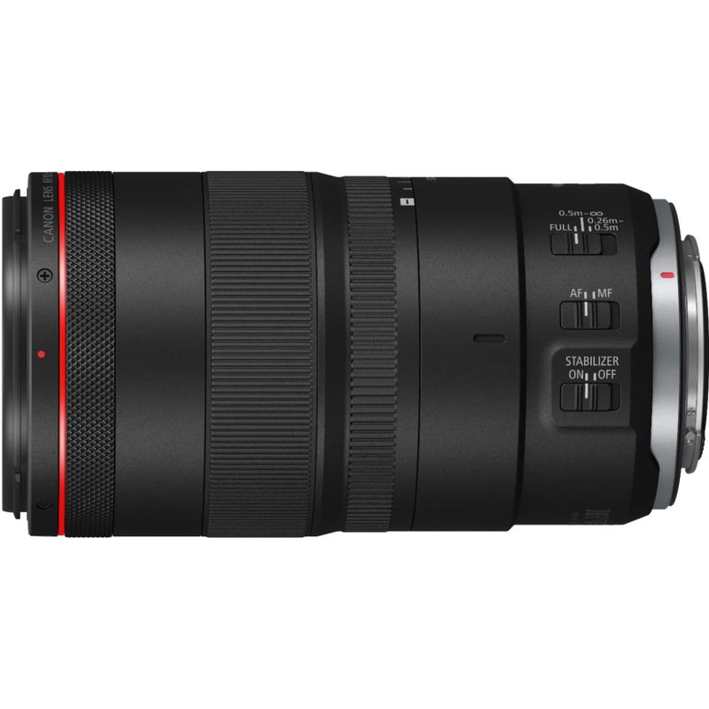 Canon - RF100mm F2.8 L MACRO IS USM Telephoto Lens for EOS R-Series Cameras - Black