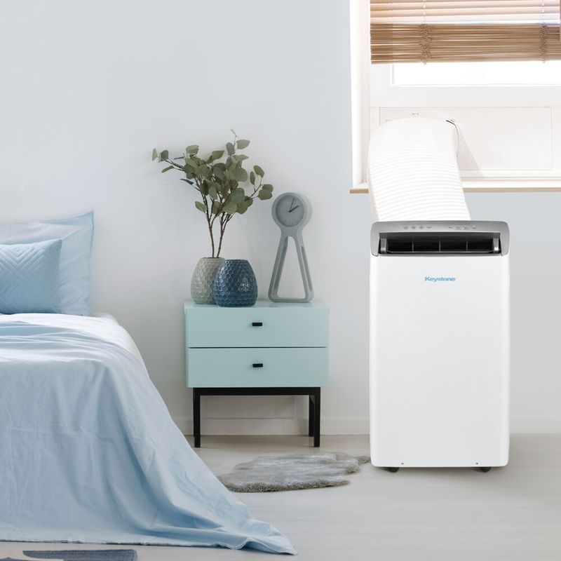 Keystone - 14,000 BTU ASHRAE/12,000 BTU DOE Portable Inverter Air Conditioner with Remote Control