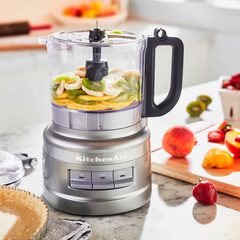 KitchenAid - 7 Cup Food Processor - Contour Silver