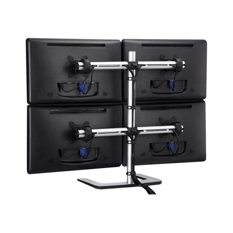 Atdec VFS-Q - mounting kit - for 4 monitors - silver