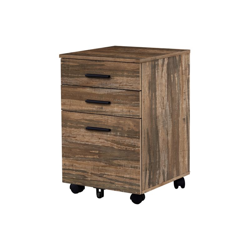 File Cabinet/ Rolling Mobile/ Storage Drawers/ Printer Stand/ Office/ Work/ Laminate/ Brown/ Contemporary/ Modern