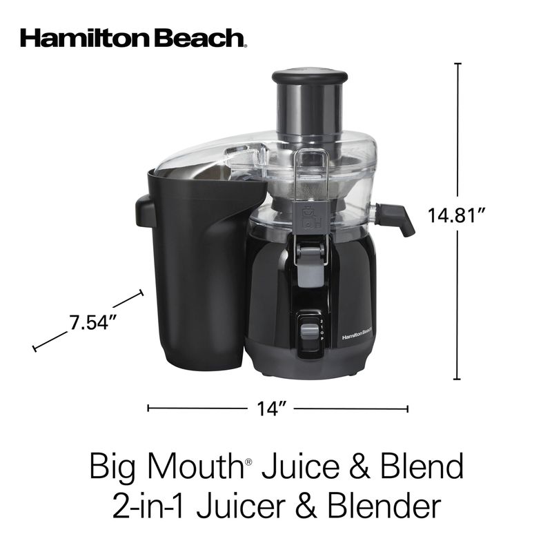 Hamilton Beach - Big Mouth 2-in-1 Juicer & Blender