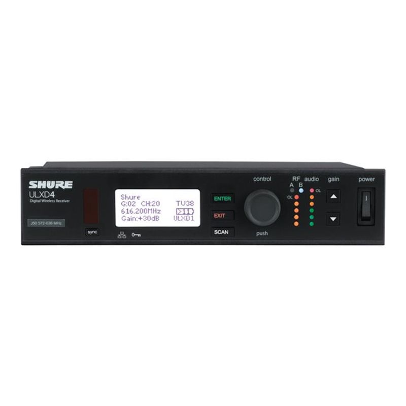 Shure ULX-D Digital Wireless System ULXD4 - wireless audio receiver for wireless microphone