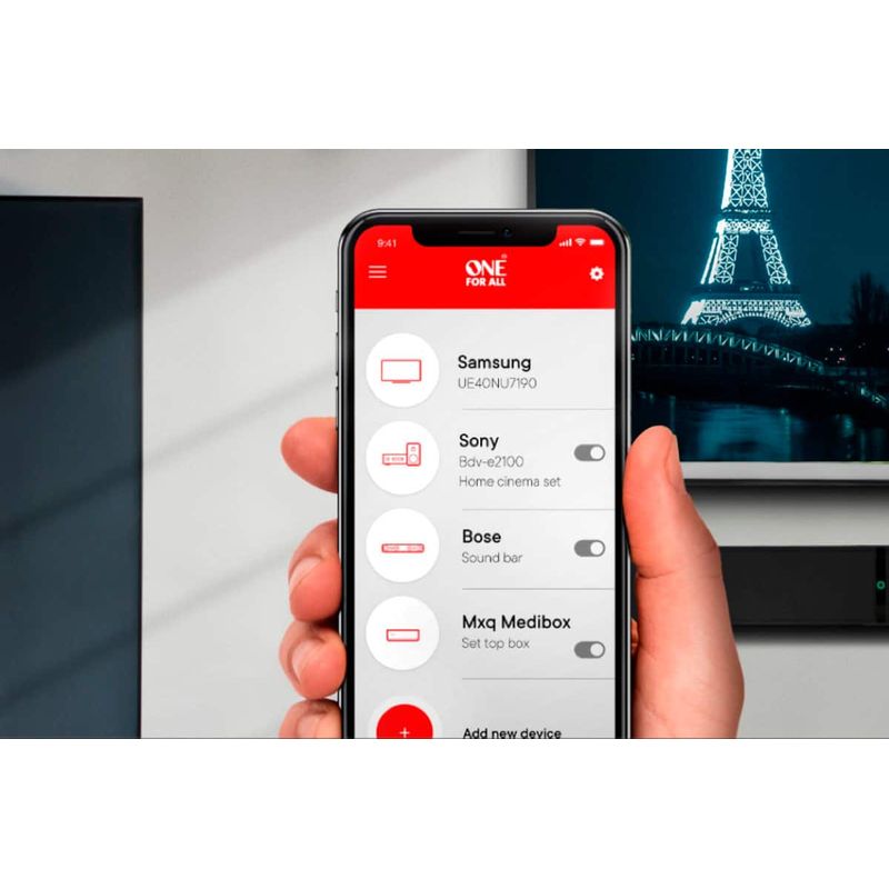 One for All - 8 Device Universal Smart 8 TV Remote - Black