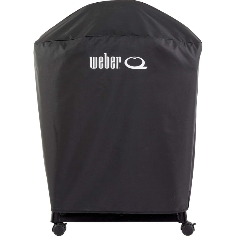 Weber - Premium Cover for Q 2800N+ Gas Grill with Cart - Black
