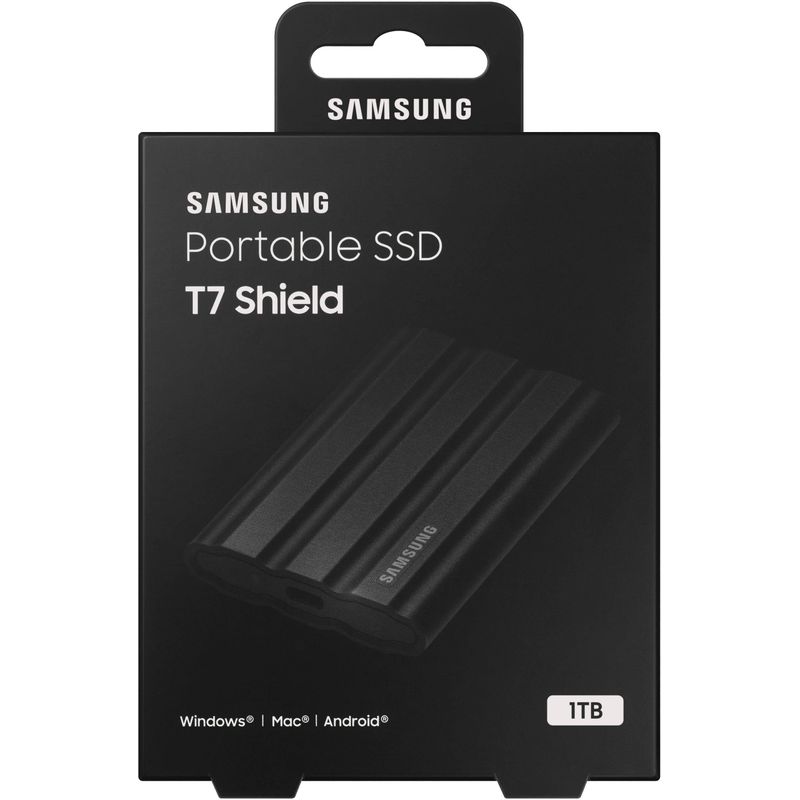 Samsung - T7 Shield 2TB External USB 3.2 Gen 2 Rugged SSD IP65 Water Resistant - Black